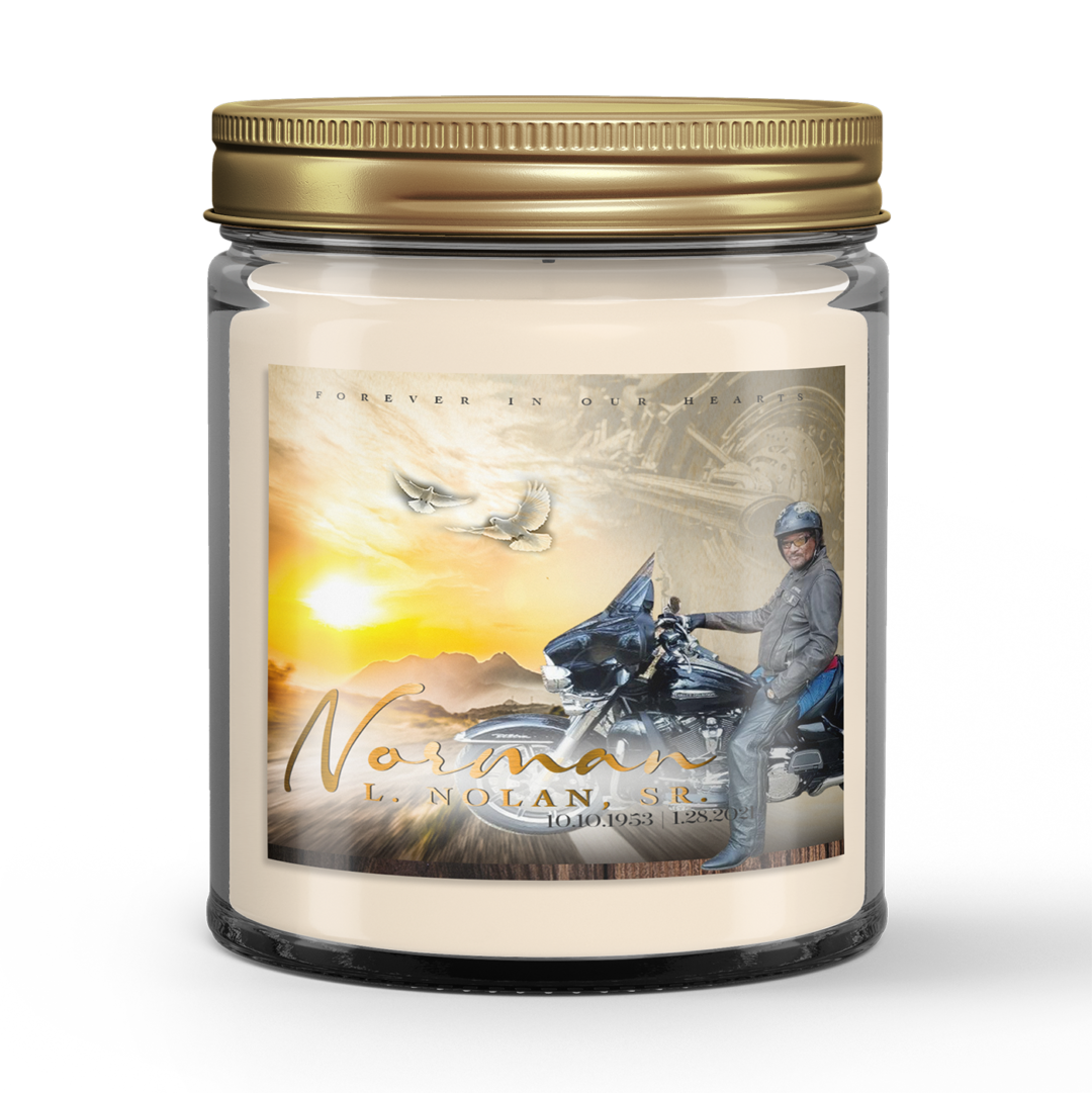 Motorcycle Keepsake Candle