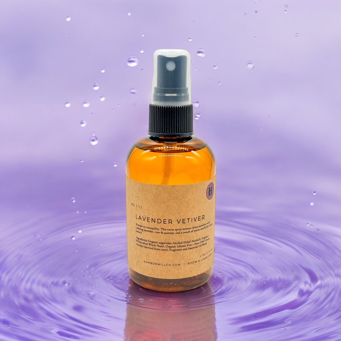 Lavender Vetiver Room & Linen Spray - Harbor Mill Co.